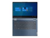 Lenovo ThinkBook 14s Yoga ITL 20WE - Design invertido - Intel Core i7 1165G7 / 2.8 GHz - Win 11 Pro - Iris Xe Graphics - 16 GB RAM - 512 GB SSD NVMe - 14" IPS ecrã de toque 1920 x 1080 (Full HD) - Wi-Fi 6 - azul abismo de duplo tom - kbd: Português -