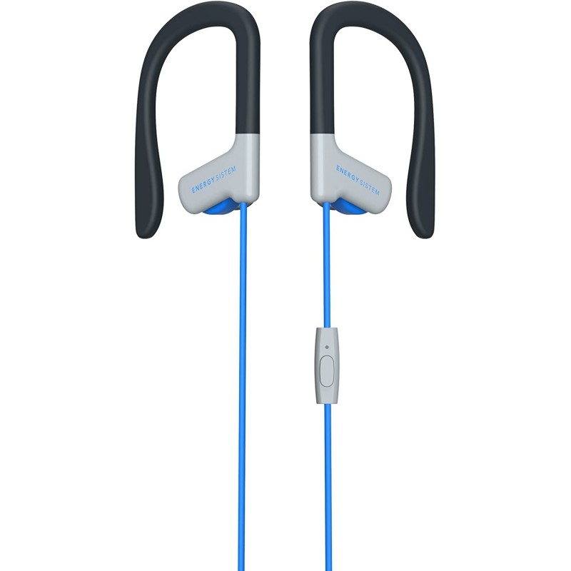 Energy Sport 1 - In-Ear Headphones with Microphone - In-Ear - Over-Ear Mount - With Cable - 3.5mm Jack - Blue