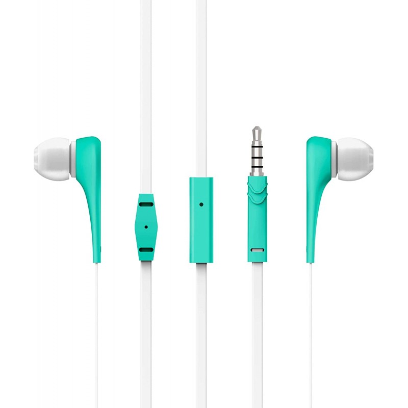 Energy Style 1+ - Auscultadores intra-aurais com microfonoe - intra-auricular - com cabo - macaco de 3,5 mm - menta