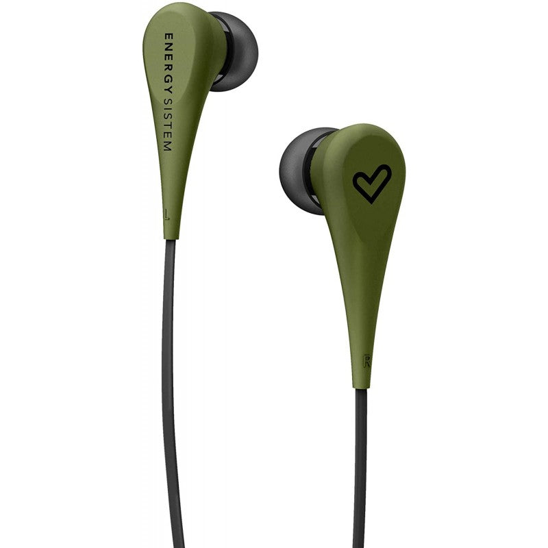 Energy Style 1 - Auscultadores intra-aurais - intra-auricular - com cabo - macaco de 3,5 mm - verde