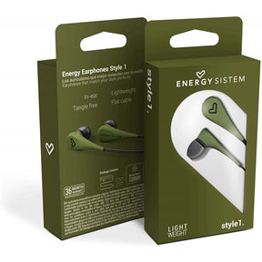 Energy Style 1 - Auscultadores intra-aurais - intra-auricular - com cabo - macaco de 3,5 mm - verde