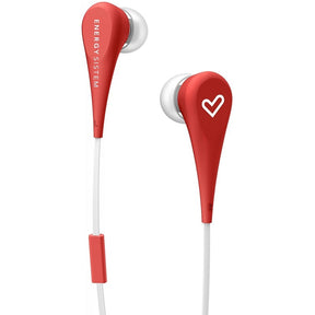 Energy Style 1+ - Auscultadores intra-aurais com microfonoe - intra-auricular - com cabo - macaco de 3,5 mm - vermelho