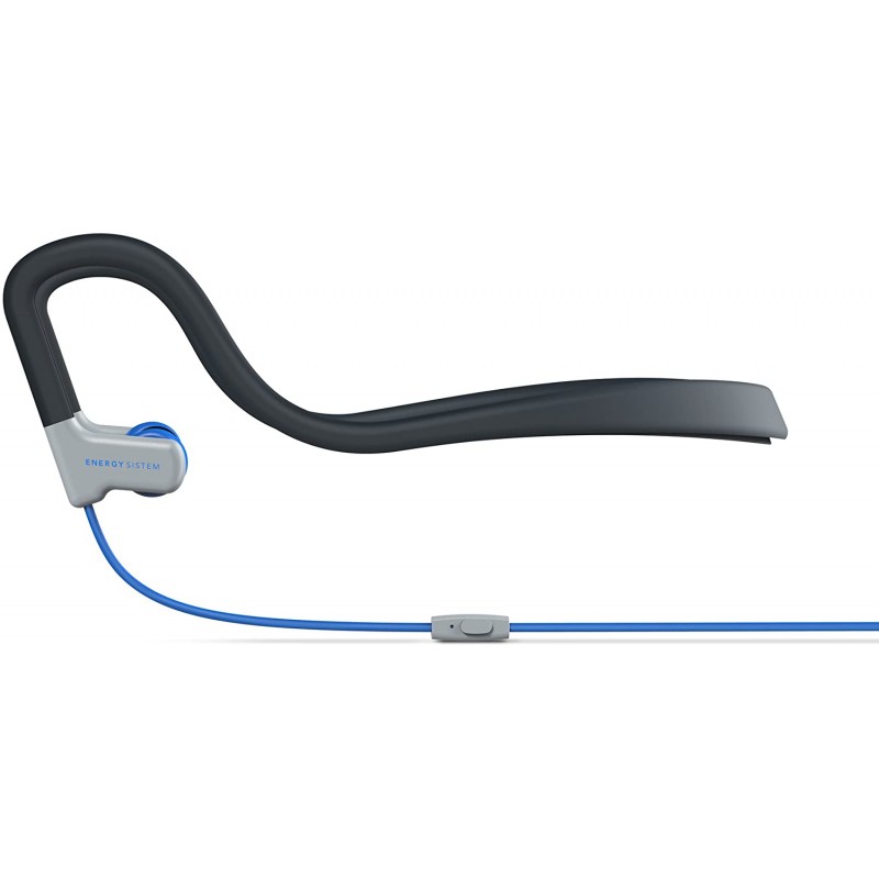 Energy Sport 2 - In-Ear Headphones with Microphone - In-Ear - Under-Neck Mount - With Cable - 3.5mm Jack - Blue