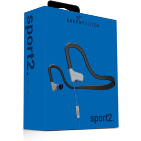 Energy Sport 2 - In-Ear Headphones with Microphone - In-Ear - Under-Neck Mount - With Cable - 3.5mm Jack - Blue