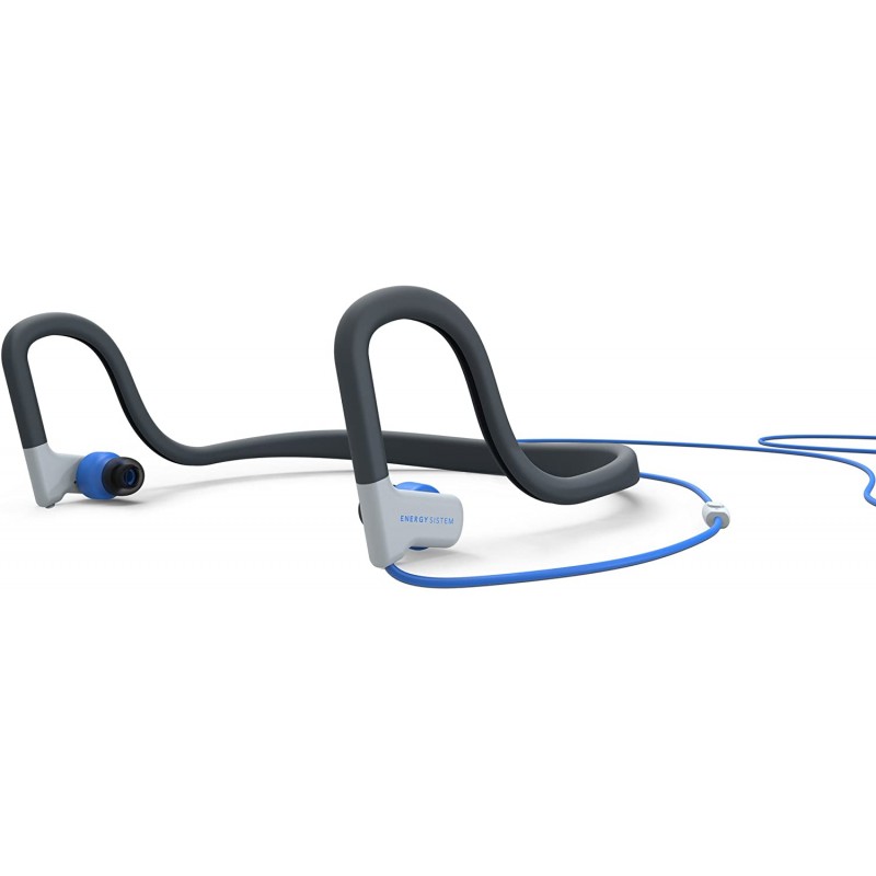 Energy Sport 2 - In-Ear Headphones with Microphone - In-Ear - Under-Neck Mount - With Cable - 3.5mm Jack - Blue