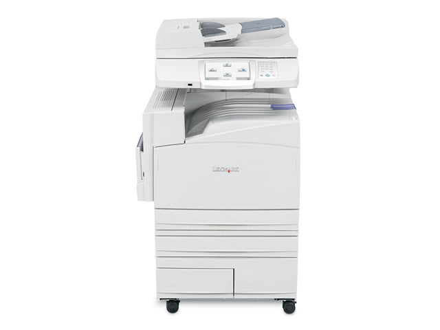 Lexmark X945e - Multifunction printer - color - laser - A3/Ledger (297 x 432 mm) (original) - A3/Ledger (media) - up to 45 ppm (copy) - up to 45 ppm (print) - 3140 sheets - 33.6 Kbps - USB 2.0, Gigabit LAN, Host USB