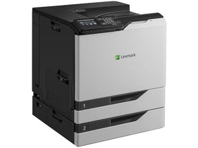 Lexmark CS820dte - Impresora - color - Dúplex - láser - A4/Legal - 1200 x 1200 ppp - hasta 57 ppm (mono) / hasta 57 ppm (color) - capacidad: 1200 hojas - USB 2.0, Gigabit LAN, host USB 2.0