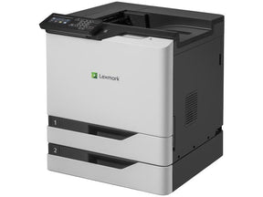 Lexmark CS820dte - Printer - color - Duplex - laser - A4/Legal - 1200 x 1200 dpi - up to 57 ppm (mono) / up to 57 ppm (color) - capacity: 1200 sheets - USB 2.0, Gigabit LAN, USB 2.0 host