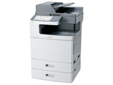 Lexmark X792dte - Impresora multifunción - color - láser - 216 x 355 mm (original) - Legal (soportes) - hasta 47 ppm (copia) - hasta 47 ppm (impresión) - 1750 hojas - 33,6 Kbps - USB 2.0, Gigabit LAN , Puerto USB