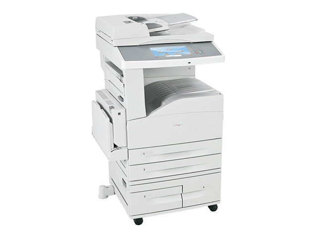 Lexmark X864de 3 - Multifunction printer - B/W - laser - A3/Ledger (297 x 432 mm) (original) - A3/Ledger (media) - up to 55 ppm (copy) - up to 55 ppm (print) - 1100 leaves - USB 2.0, Gigabit LAN, USB host