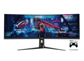 ASUS ROG Strix XG49VQ - LED monitor - gaming - curved - 49" - 3840 x 1080 DFHD - VA - 450 cd/m² - 3000:1 - DisplayHDR 400 - 4ms - 2xHDMI, DisplayPort - speakers - black