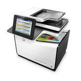 HP PageWide Enterprise Color Flow MFP 586z - Impressora multi-funções - a cores - matriz de largura de página - 216 x 356 mm (original) - A4/Legal (media) - até 50 ppm (cópia) - até 50 ppm (impressão) - 550 folhas - 33.6 Kbps - USB 2.0, Gigabit LAN,