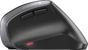 CHERRY MW 4500 - Ratón vertical - ergonómico - mano derecha - óptico - 6 botones - inalámbrico - 2,4 GHz - receptor inalámbrico USB - negro