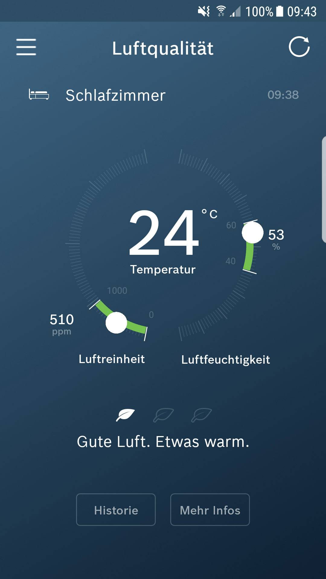 Bosch Smart Home Twinguard - Sensor de fumo/qualidade do ar - sem fios - Wi-Fi - 2.4 Ghz