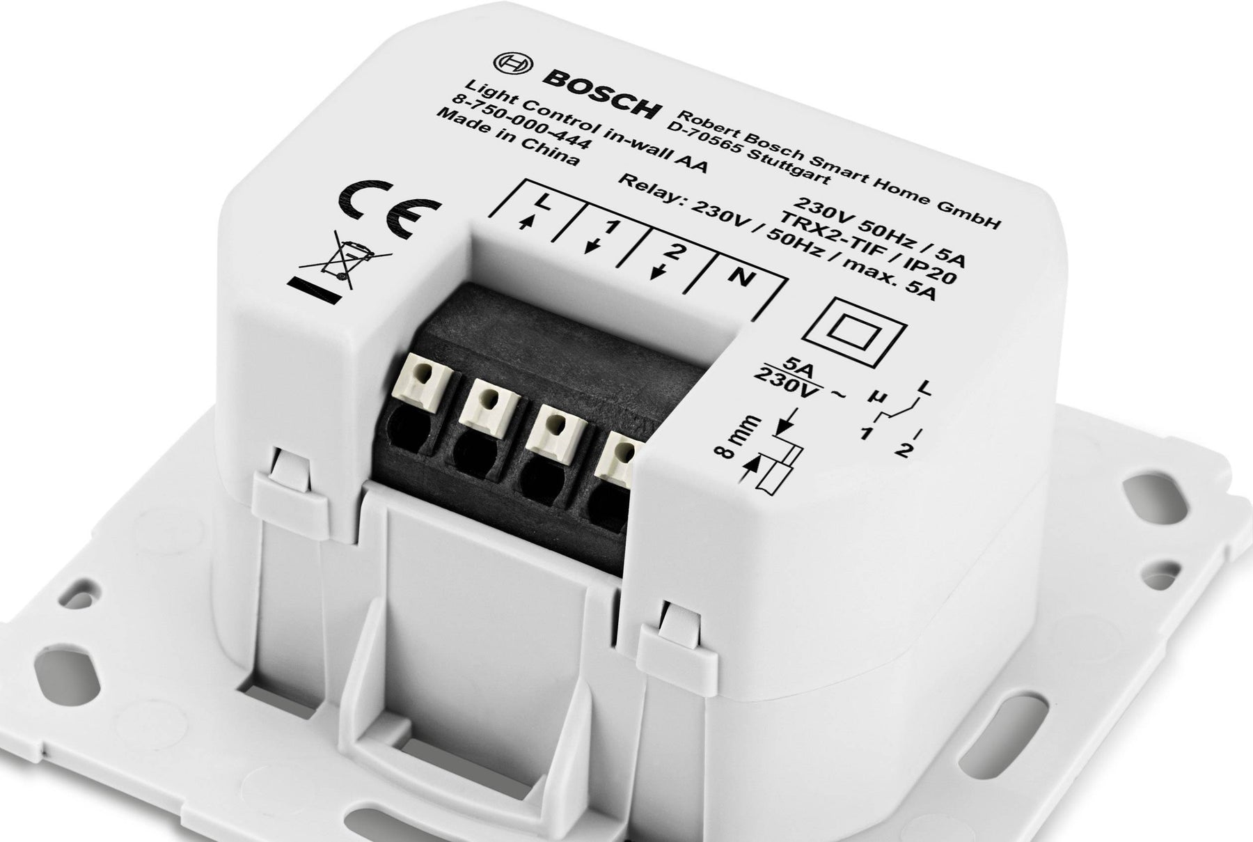 Bosch Smart Home - Controlador de interruptor de luz - Inalámbrico - 868,3 MHz, 869,5 MHz