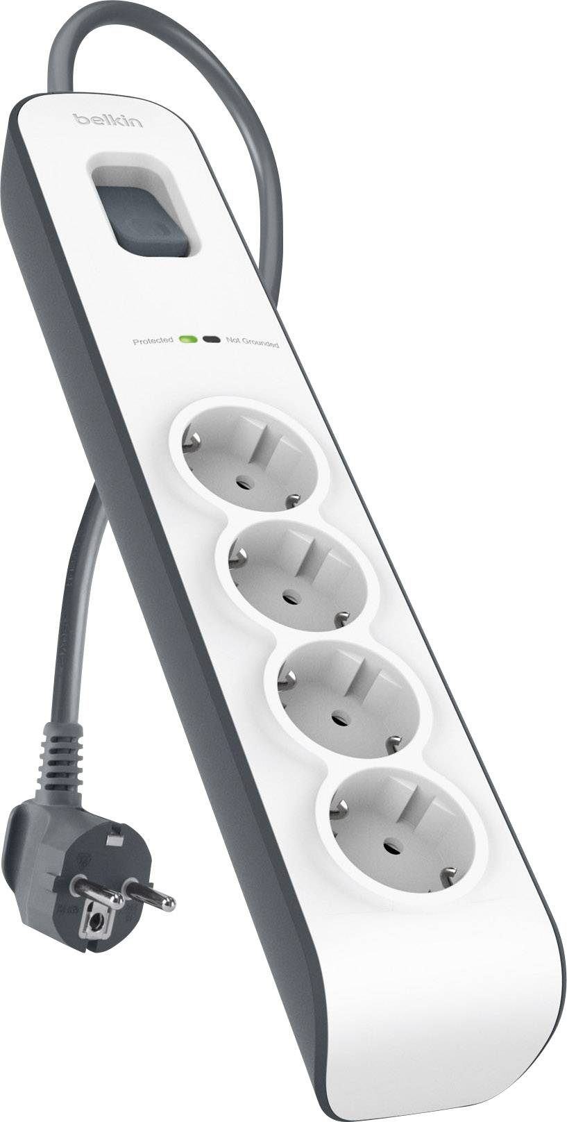Belkin - Surge Protector - Output Connectors: 4 - Germany