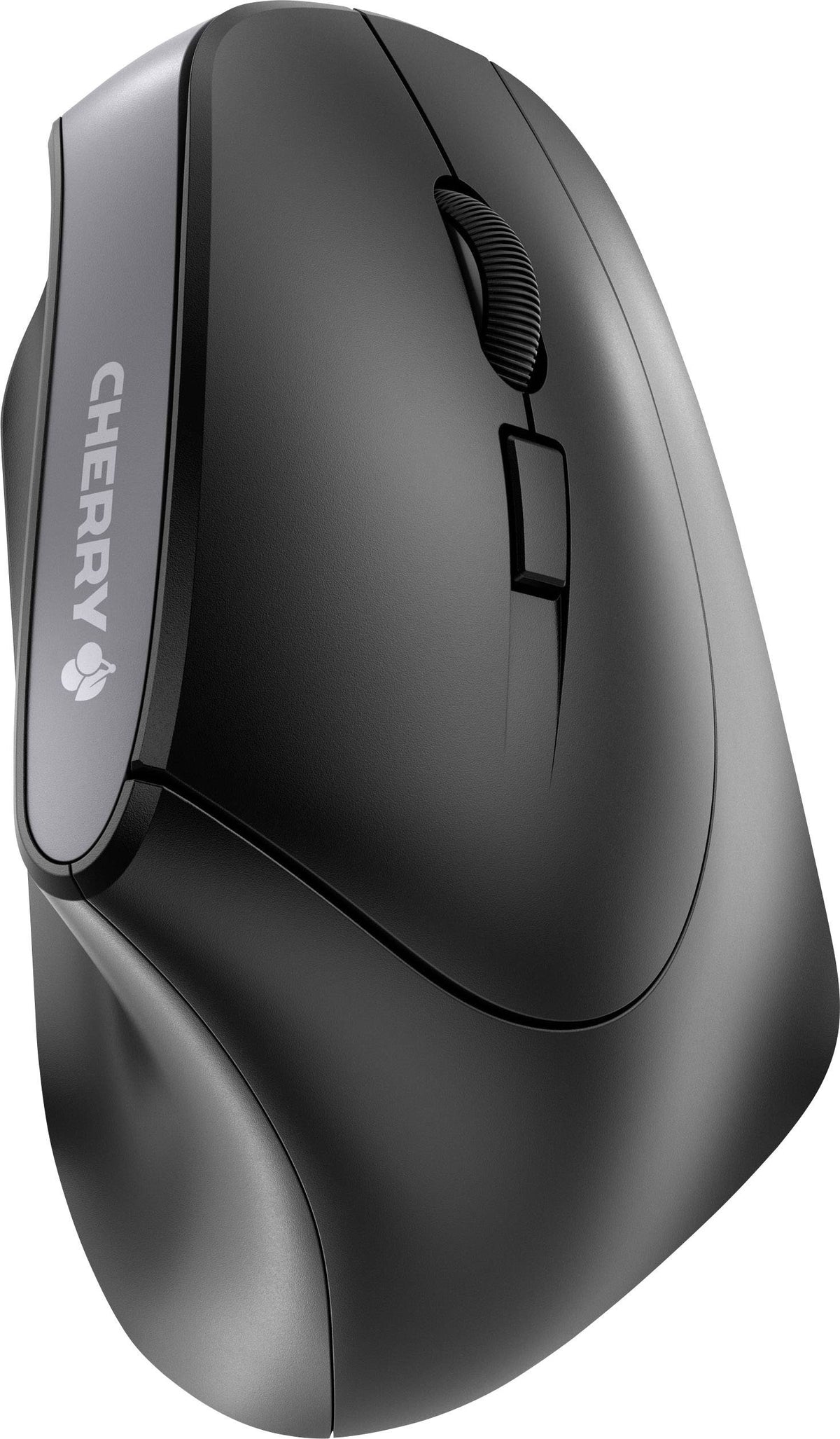 CHERRY MW 4500 - Upright mouse - ergonomic - right hand - optical - 6 buttons - wireless - 2.4 GHz - USB wireless receiver - black