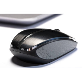 CHERRY MW 8 Advanced - Mouse - ergonomic - optical - 6 buttons - wireless - 2.4 GHz - USB wireless receiver - black