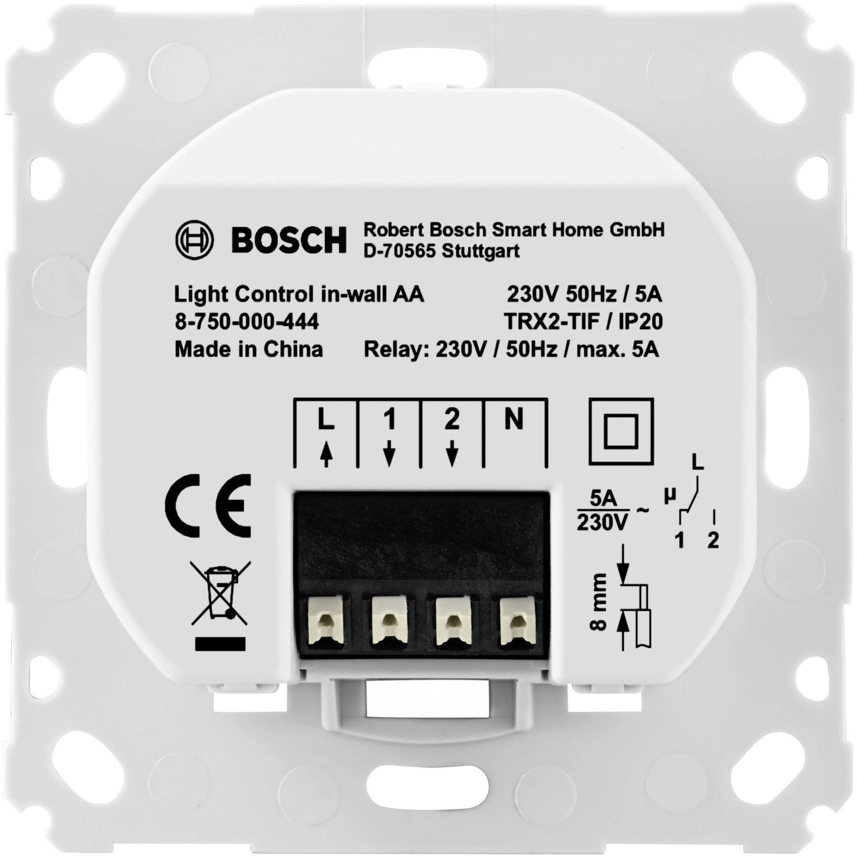 Bosch Smart Home - Controlador de interruptor de luz - Inalámbrico - 868,3 MHz, 869,5 MHz