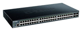 D-Link DGS 1250-52X - Interruptor - L3 Lite - inteligente - 48 x 10/100/1000 + 4 x 10 Gigabit SFP+ - montável em trilho