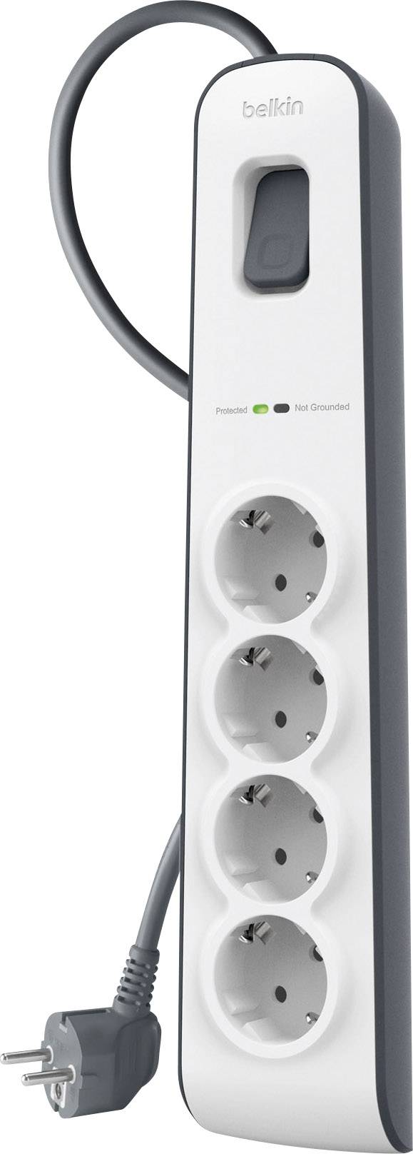Belkin - Surge Protector - Output Connectors: 4 - Germany