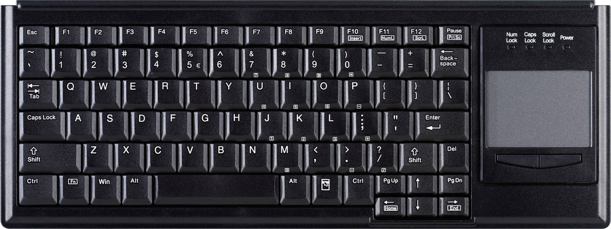 Active Key IndustrialKey AK-4400-G - Teclado - con touchpad - USB - Español - negro
