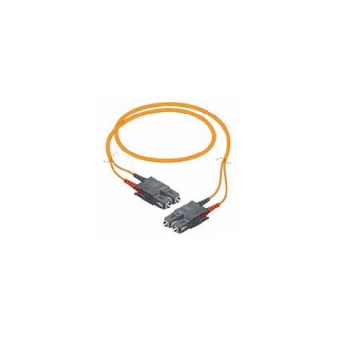 Schneider - Patch cable - SC multimodo (M) a SC multimodo (M) - 2 m - fibra óptica - dúplex - 50 / 125 micras - OM2 - naranja (F0530402)