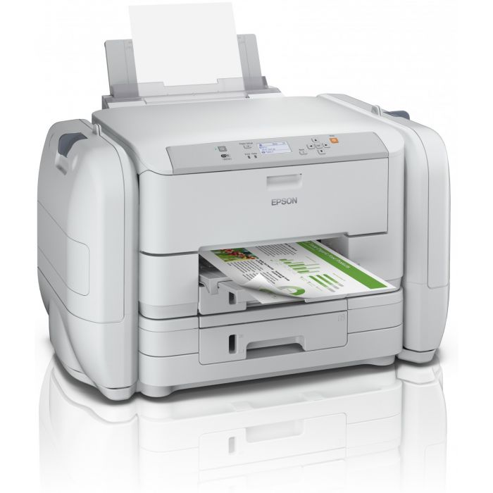 Epson WorkForce Pro WF-R5190 DTW Flex - Impressora - a cores - Duplex - jacto de tinta - A4/Legal - 4800 x 1200 ppp - até 20 ppm (mono) / até 20 ppm (cor) - capacidade: 580 folhas - USB 2.0, Gigabit LAN, Wi-Fi(n), host USB