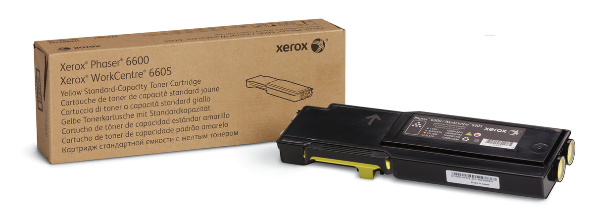 Xerox Phaser 6600 - Yellow - Original - Toner Cartridge - for Phaser 6600, WorkCentre 6605