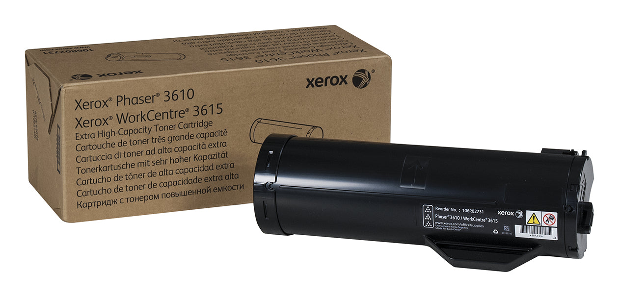 Xerox Phaser 3610 - Extra High Capacity - black - original - toner cartridge - for Phaser 3610, WorkCentre 3615