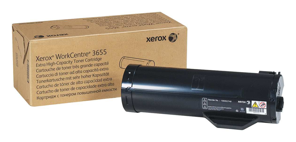 Xerox WorkCentre 3655 - Capacidad extra alta - negro - original - cartucho de tóner - para WorkCentre 3655