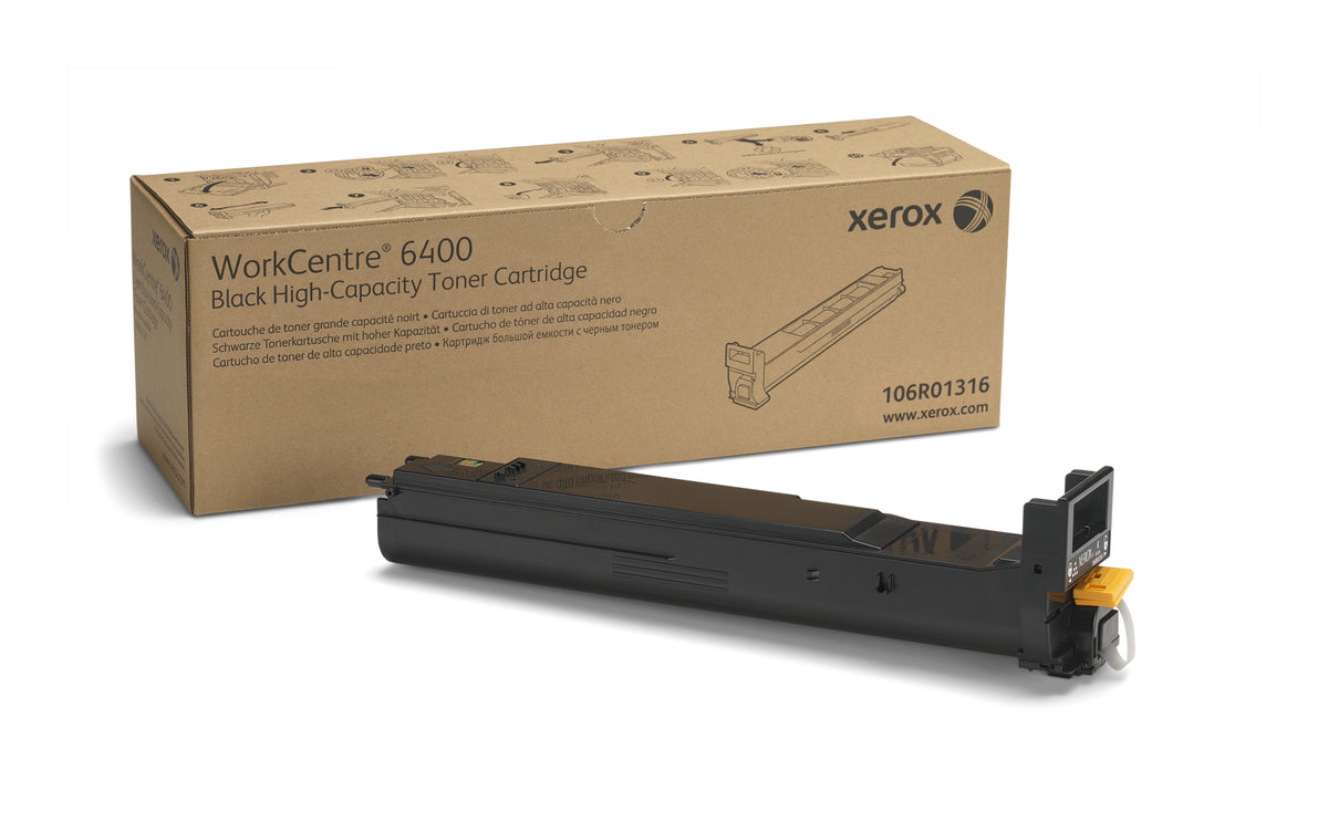 Xerox - High Capacity - Black - Original - Toner Cartridge - for WorkCentre 6400, 6400/XFM, 6400S, 6400SFS, 6400X, 6400XF, 6400XM