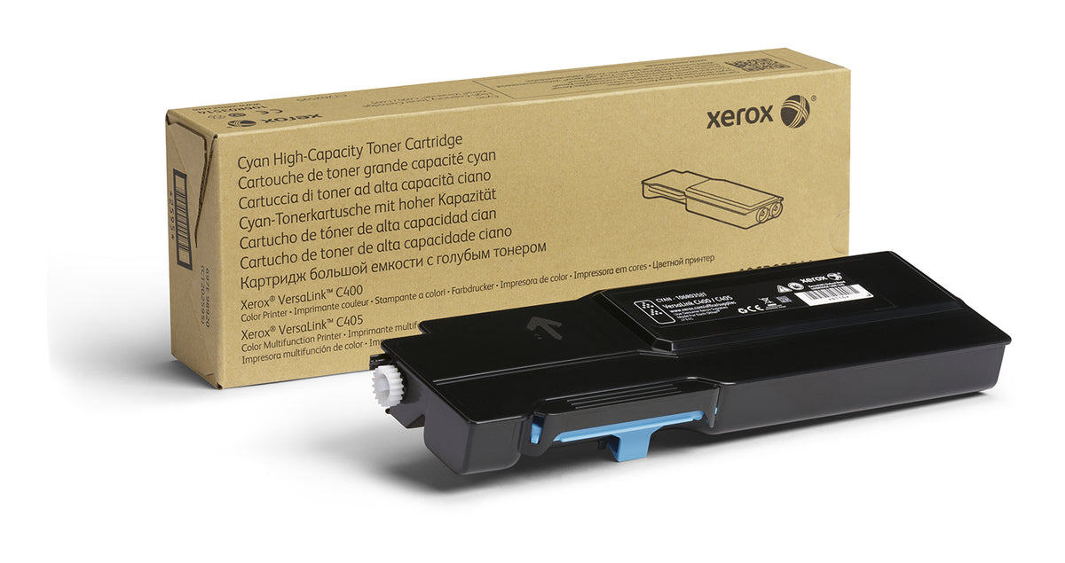 Xerox VersaLink C405 - Alta capacidade - azul cyan - original - cartucho de toner - para VersaLink C400, C405