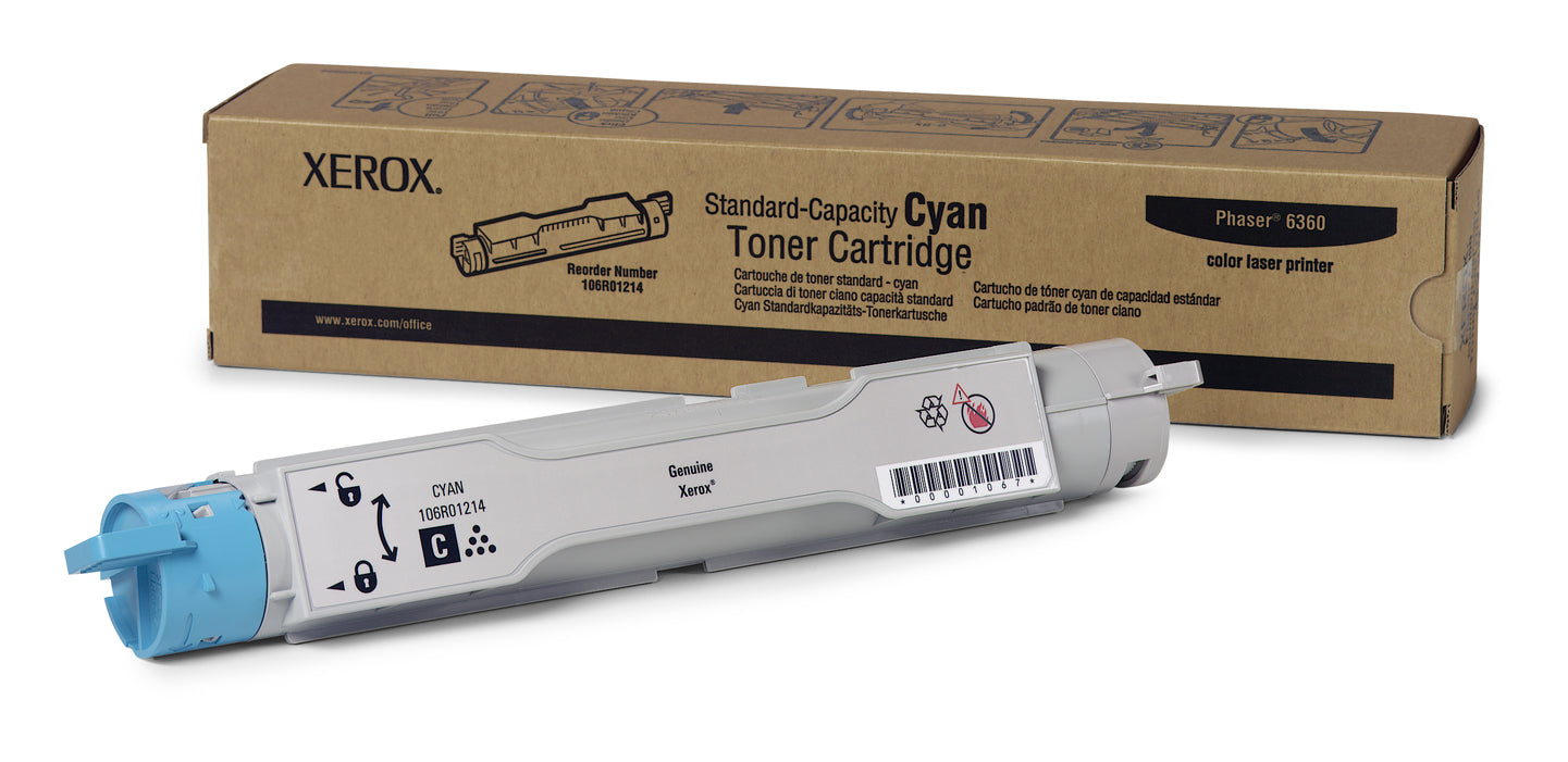 Xerox Phaser 6360 - Cyan Blue - Original - Toner Cartridge - for Phaser 6360DA, 6360DB, 6360DN, 6360DT, 6360DX, 6360N