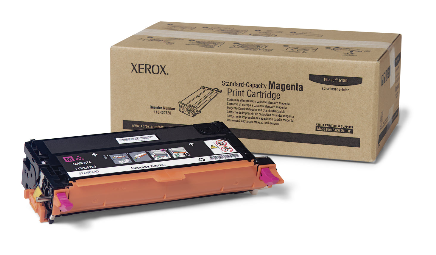 Xerox Phaser 6180MFP - Magenta - original - cartucho de toner - para Phaser 6180DN, 6180MFP/D, 6180MFP/N, 6180N