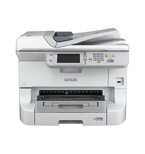 Epson WorkForce Pro WF-8590 D3TWFC - Impressora multi-funções - a cores - jacto de tinta - A3 (297 x 420 mm) (original) - A3 (media) - até 22 ppm (cópia) - até 24 ppm (impressão) - 1830 folhas - 33.6 Kbps - USB 2.0, Gigabit LAN, Wi-Fi(n), host USB