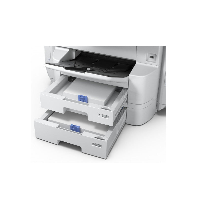 Epson WorkForce Pro WF-C869RDTWF EPP - Impressora multi-funções - a cores - jacto de tinta - A3 (297 x 420 mm) (original) - A3 (media) - até 22 ppm (cópia) - até 24 ppm (impressão) - 835 folhas - 33.6 Kbps - Gigabit LAN, Wi-Fi(n), USB 3.0, USB 2.0 ho