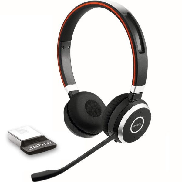 Jabra Evolve 65 UC stereo - Auscultadores - no ouvido - bluetooth - sem fios - NFC - USB (6599-829-409)