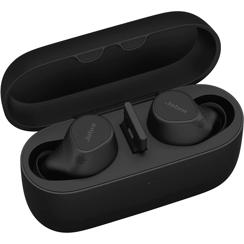 Jabra Evolve2 7 UC - Auscultadores sem fios com microfonoe - intra-auricular - bluetooth - cancelamento de ruído activo - USB-A via adaptador Bluetooth - isolamento de ruído - preto