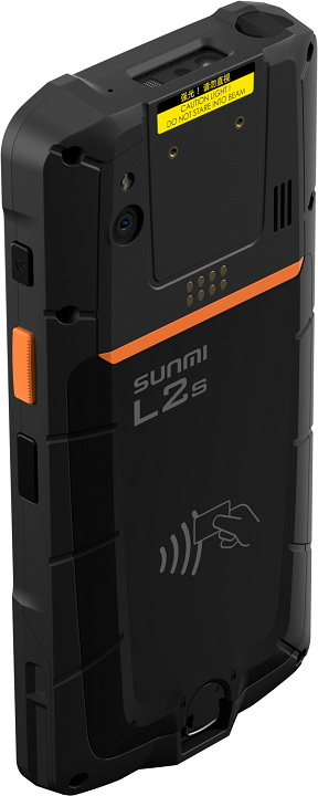 PDA SUNMI L2S RFID c/ Scanner 2D Zebra 4710 & Hand Strap - Android 9.0 IP65 3GB+32GB + NFC + Cam 13M