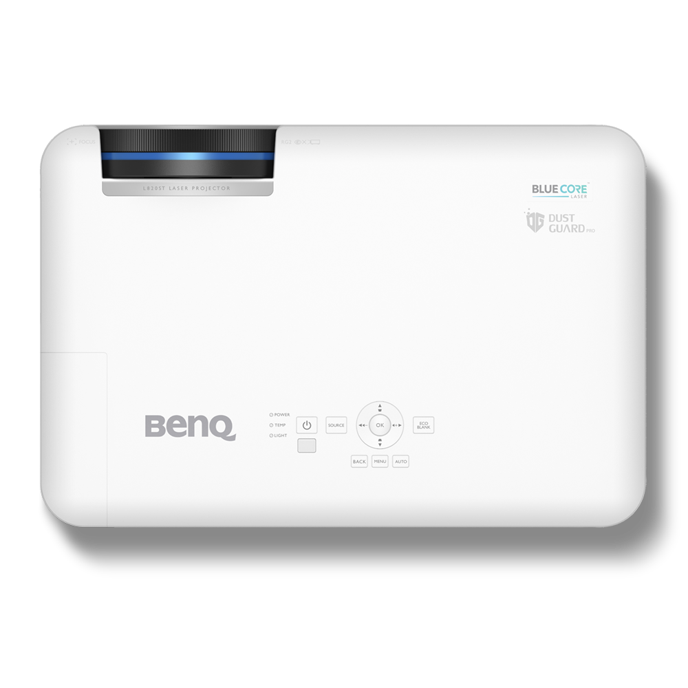 BenQ LW820ST - Proyector DLP - Láser - 3D - 3600 lúmenes ANSI - WXGA (1280 x 800) - 16:10 - 720p - Lente fija de proyección de tiro corto