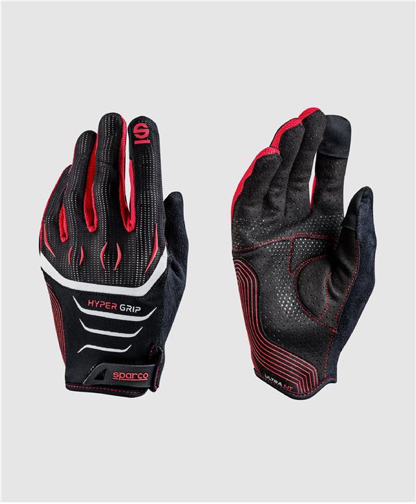 SPARCO Hypergrip Gloves Black/Red T9