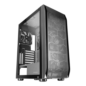 MARS GAMING MC-PRO2 E-ATX XL CASE, 5X 12CM PRO FAN, CPU FREEZER, VIDRIO, MALLA FRONTAL, NEGRO (MCPRO2)