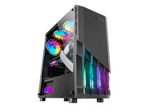 BOX MARS GAMING MC-X2 ATX CASE, METAL FRONT, 2X12CM FRGB FAN, WINDOW, USB3.0, WHITE (MCX2W)