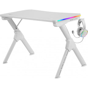 Table MARS GAMING MGD RGB GAMING DESK, RGB CHROMA, CARBON FIBER, HEADSET &amp; CUP HDR, WHITE (MGDRGBW)