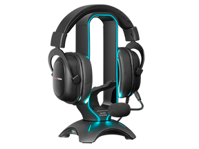 Suporte de Headset MARS GAMING MHHPRO RGB + Bungee Mouse + 2XUSB3.0 HUB (MHHPRO)