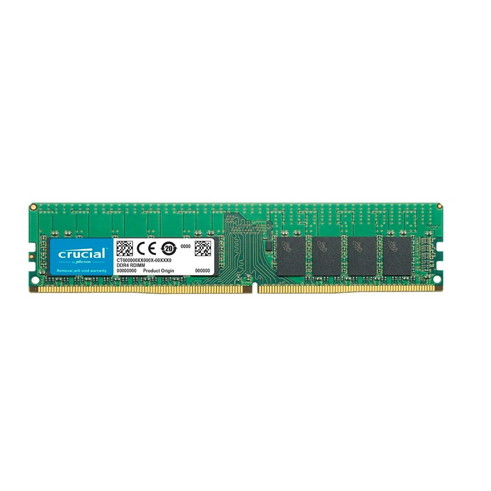 Crucial - DDR4 - module - 16 GB - DIMM 288-pin - 2666 MHz / PC4-21300 - CL19 - 1.2 V - registered - ECC (CT16G4RFS4266)