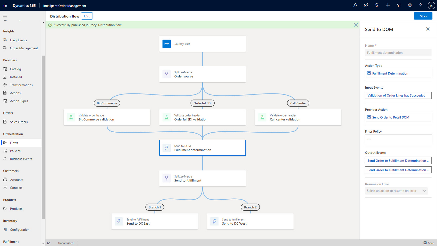 Microsoft Dynamics 365 - Cadeia de fornecimento - Intelligent Order Management