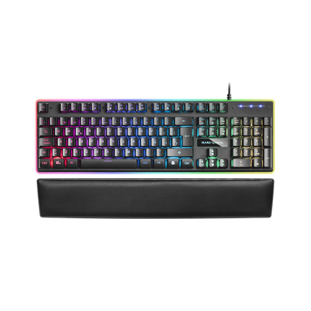 MARSGAMING KEYBOARD MK320 FULL RGB H-MECHANICAL, PADDED PALMREST - EN - MK320PT (MK320PT)