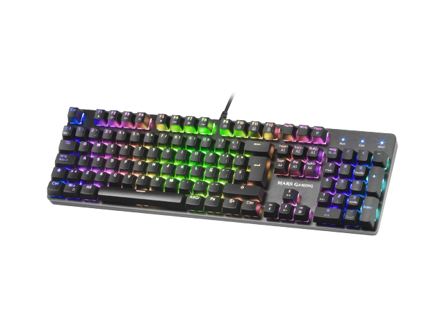 Keyboard MARSGAMING MK5 RGB FULL MECHANICAL KEYBOARD, OUTEMU SQ BLUE PT + US- MK5BPT (MK5BPT)